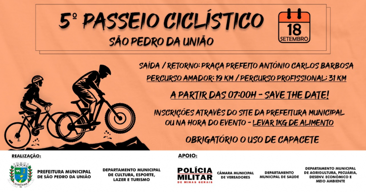 5º PASSEIO CICLÍSTICO DE SPU